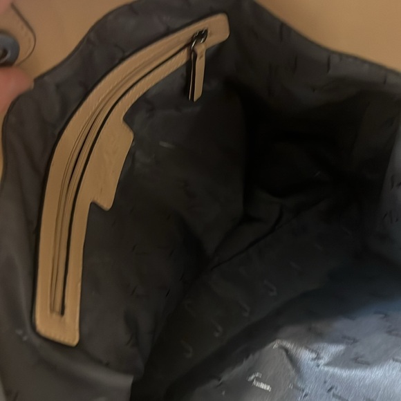 Vera Wang Large Raddix Tote Handbag Purse - Country Beige Tan Woven - Picture 6 of 7